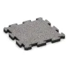 Dog floor tile von WARCO im Farbdesign Grey Melange mit den Abmessungen 500 x 500 x 40 mm. Produktfoto von Artikel 4547 in der Aufsicht von schräg vorne.