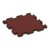 Outdoor click tile von WARCO im Farbdesign Coral Red mit den Abmessungen 500 x 500 x 30 mm. Produktfoto von Artikel 4633 in der Aufsicht von schräg vorne.