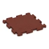 Dog floor tile von WARCO im Farbdesign Brick red mit den Abmessungen 50 x 50 x 3 cm | 0,25 m². Produktfoto von Artikel 2786 in der Aufsicht von schräg vorne.