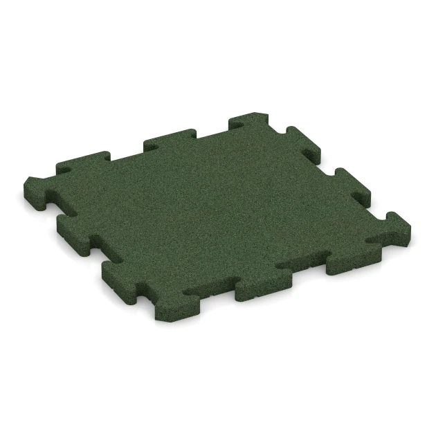 Dog floor tile von WARCO im Farbdesign Grass green mit den Abmessungen 50 x 50 x 3 cm | 0,25 m². Produktfoto von Artikel 2787 in der Aufsicht von schräg vorne.