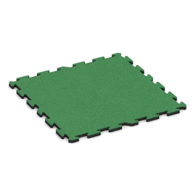Indoor click tile von WARCO im Farbdesign May Green mit den Abmessungen 1000 x 1000 x 30 mm. Produktfoto von Artikel 5827 in der Aufsicht von schräg vorne.