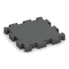Rubber paving von WARCO im Farbdesign Slate grey mit den Abmessungen 500 x 500 x 60 mm. Produktfoto von Artikel 3189 in der Aufsicht von schräg vorne.