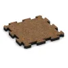 Rubber paving von WARCO im Farbdesign Terra Cotta mit den Abmessungen 500 x 500 x 50 mm. Produktfoto von Artikel 3060 in der Aufsicht von schräg vorne.