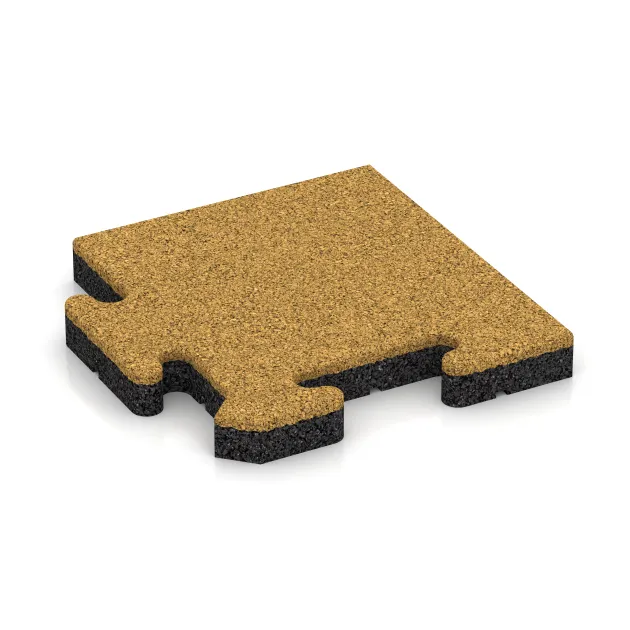 Corner Tile von WARCO im Farbdesign Lemon Yellow mit den Abmessungen 235 x 235 x 30 mm. Produktfoto von Artikel 5316 in der Aufsicht von schräg vorne.