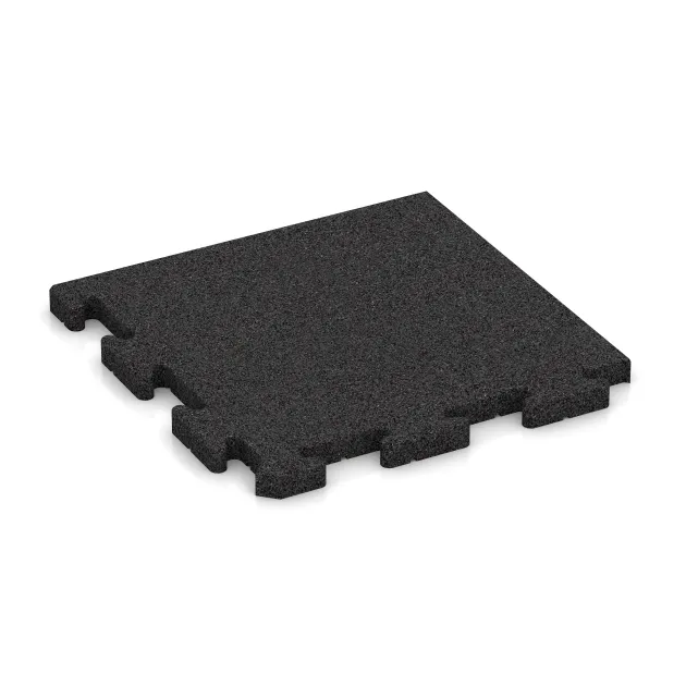 Corner Tile HD von WARCO im Farbdesign Anthracite mit den Abmessungen 485 x 485 x 30 mm. Produktfoto von Artikel 5085 in der Aufsicht von schräg vorne.