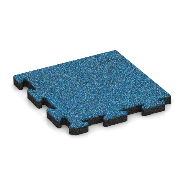 Corner Tile von WARCO im Farbdesign Atlantic mit den Abmessungen 485 x 485 x 40 mm. Produktfoto von Artikel 5118 in der Aufsicht von schräg vorne.