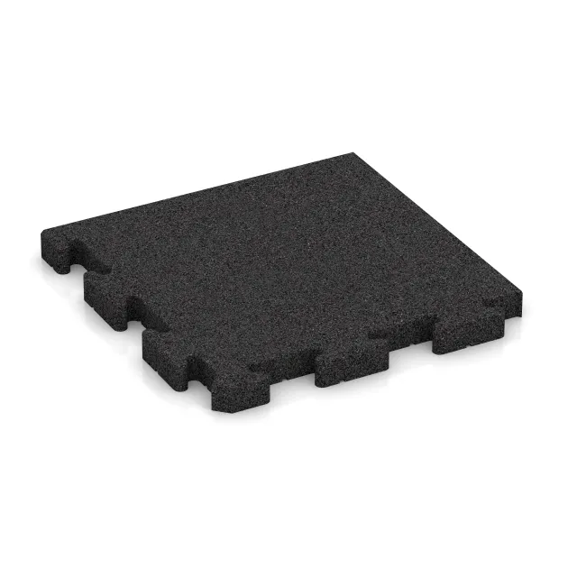Corner Tile HD von WARCO im Farbdesign Anthracite mit den Abmessungen 485 x 485 x 40 mm. Produktfoto von Artikel 5163 in der Aufsicht von schräg vorne.