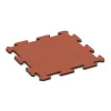 Balcony tile 1.8 cm – weatherproof von WARCO im Farbdesign Bright Red-Orange mit den Abmessungen 500 x 500 x 18 mm. Produktfoto von Artikel 6214 in der Aufsicht von schräg vorne.