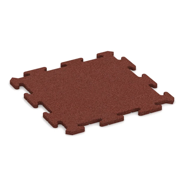 Balcony tile von WARCO im Farbdesign Brick red mit den Abmessungen 50 x 50 x 1,8 cm | 0,25 m². Produktfoto von Artikel 0165 in der Aufsicht von schräg vorne.