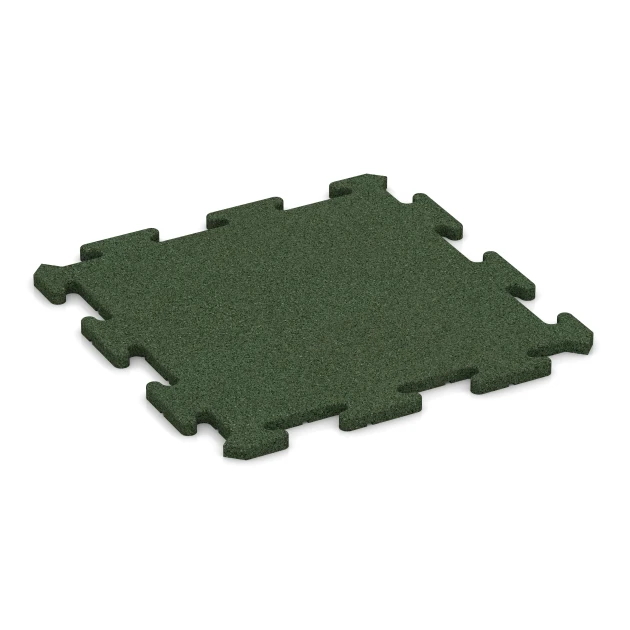 Dog floor tile von WARCO im Farbdesign Grass green mit den Abmessungen 500 x 500 x 18 mm. Produktfoto von Artikel 3913 in der Aufsicht von schräg vorne.