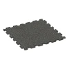 Fitness Floor Mat 18 mm von WARCO im Farbdesign Dark Grey Granite mit den Abmessungen 100 x 100 x 1,8 cm | 1,00 m². Produktfoto von Artikel 0314 in der Aufsicht von schräg vorne.