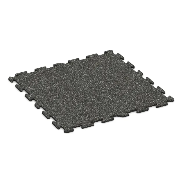 Pool Surround Tile von WARCO im Farbdesign Dark Grey Granite mit den Abmessungen 1000 x 1000 x 18 mm. Produktfoto von Artikel 0300 in der Aufsicht von schräg vorne.