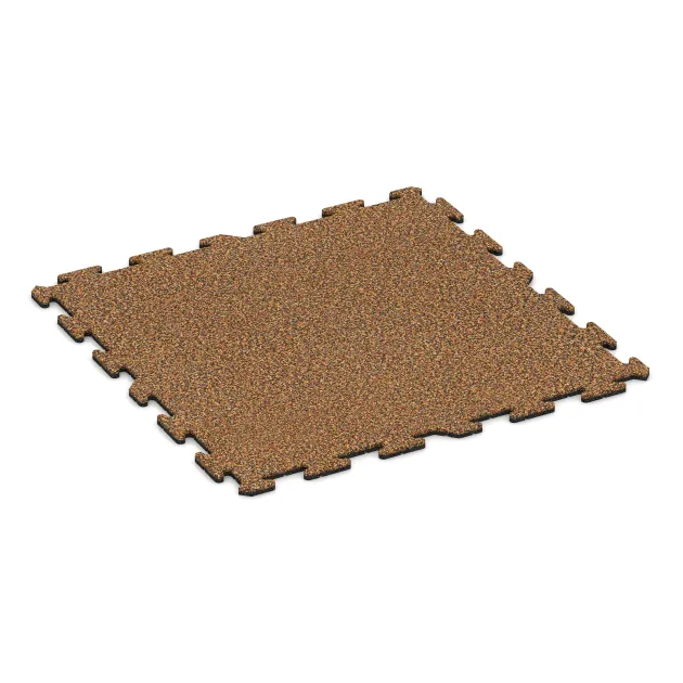Dog sports floor HD von WARCO im Farbdesign Terra Cotta mit den Abmessungen 1000 x 1000 x 18 mm. Produktfoto von Artikel 3943 in der Aufsicht von schräg vorne.