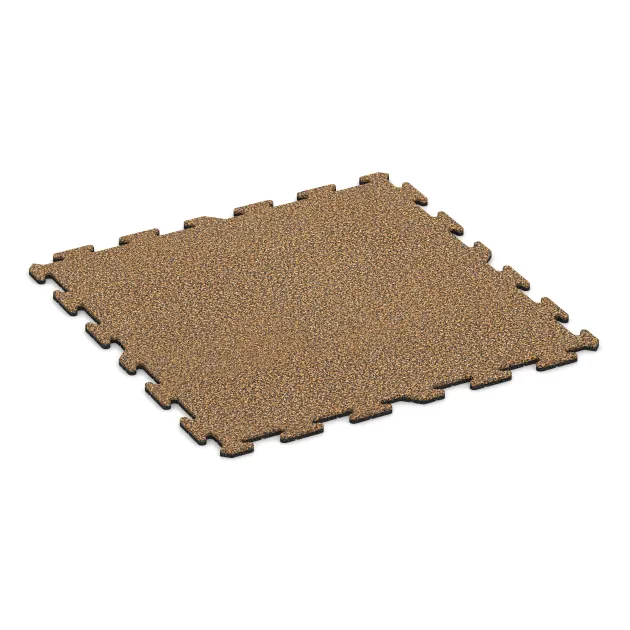 Dog sports floor HD von WARCO im Farbdesign Rattan Lounge mit den Abmessungen 1000 x 1000 x 18 mm. Produktfoto von Artikel 3952 in der Aufsicht von schräg vorne.