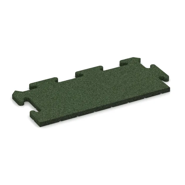 Edge Tile HD von WARCO im Farbdesign Grass Green mit den Abmessungen 500 x 235 x 18 mm. Produktfoto von Artikel 4818 in der Aufsicht von schräg vorne.