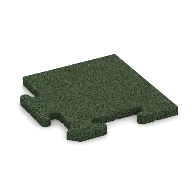 Corner Tile HD von WARCO im Farbdesign Grass Green mit den Abmessungen 235 x 235 x 18 mm. Produktfoto von Artikel 4821 in der Aufsicht von schräg vorne.