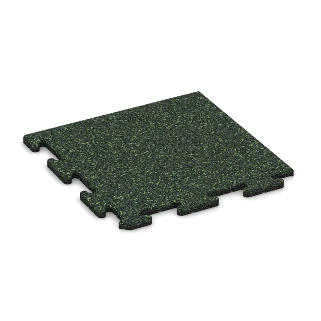 Corner Tile von WARCO im Farbdesign English Lawn mit den Abmessungen 485 x 485 x 18 mm. Produktfoto von Artikel 4768 in der Aufsicht von schräg vorne.