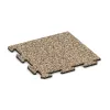 Corner Tile HD von WARCO im Farbdesign Travertine mit den Abmessungen 485 x 485 x 18 mm. Produktfoto von Artikel 4800 in der Aufsicht von schräg vorne.