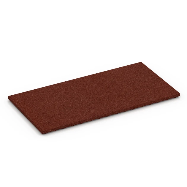 Stallplatte von WARCO im Farbdesign Brick red mit den Abmessungen 100 x 50 x 3 cm. Produktfoto von Artikel 6645 in der Aufsicht von schräg vorne.