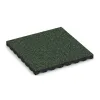 Playground safety tile von WARCO im Farbdesign English Lawn mit den Abmessungen 500 x 500 x 40 mm. Produktfoto von Artikel 5344 in der Aufsicht von schräg vorne.