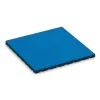 Playground safety tile von WARCO im Farbdesign Sky Blue mit den Abmessungen 500 x 500 x 30 mm. Produktfoto von Artikel 0541 in der Aufsicht von schräg vorne.