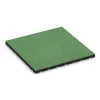 Playground safety tile von WARCO im Farbdesign Pale Green mit den Abmessungen 500 x 500 x 30 mm. Produktfoto von Artikel 0547 in der Aufsicht von schräg vorne.