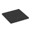 Playground Safety Tile 3 cm - EN 1177 ≤ 100 cm von WARCO im Farbdesign Anthracite mit den Abmessungen 500 x 500 x 30 mm. Produktfoto von Artikel 5462 in der Aufsicht von schräg vorne.
