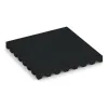 Playground Safety Tile 5 cm - EN 1177 ≤ 145 cm von WARCO im Farbdesign Iron Grey mit den Abmessungen 500 x 500 x 50 mm. Produktfoto von Artikel 5567 in der Aufsicht von schräg vorne.