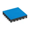 Playground Safety Tile 10 cm - EN 1177 ≤ 300 cm von WARCO im Farbdesign Sky Blue mit den Abmessungen 500 x 500 x 100 mm. Produktfoto von Artikel 5632 in der Aufsicht von schräg vorne.