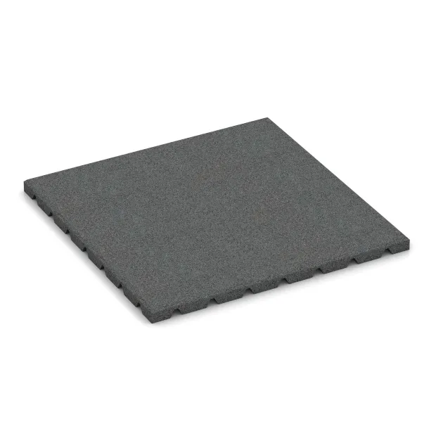Balcony decking tile 2.5 cm von WARCO im Farbdesign Slate grey mit den Abmessungen 500 x 500 x 25 mm. Produktfoto von Artikel 0535 in der Aufsicht von schräg vorne.