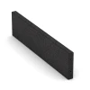 Rubber Kerb von WARCO im Farbdesign Anthracite mit den Abmessungen 100 x 5 x 25 cm. Produktfoto von Artikel 2596 in der Aufsicht von schräg vorne.