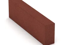Rubber granulate block step