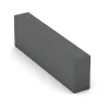 Rubber granulate block step von WARCO im Farbdesign Slate grey mit den Abmessungen 1000 x 300 x 150 mm. Produktfoto von Artikel 2601 in der Aufsicht von schräg vorne.