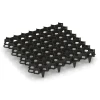 Gravel grid von WARCO im Farbdesign Matt black mit den Abmessungen 47,6 x 47,6 x 4 cm | 0,23 m². Produktfoto von Artikel 5207 in der Aufsicht von schräg vorne.