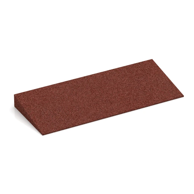 Threshold ramp 75 cm von WARCO im Farbdesign Brick red mit den Abmessungen 50 x 20 cm | 8 < 43 mm. Produktfoto von Artikel 2243 in der Aufsicht von schräg vorne.