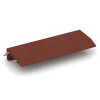 Rubber Edge Liner von WARCO im Farbdesign Brick red mit den Abmessungen 100 x 40 cm | 4,5/14,5 cm. Produktfoto von Artikel 2606 in der Aufsicht von schräg vorne.