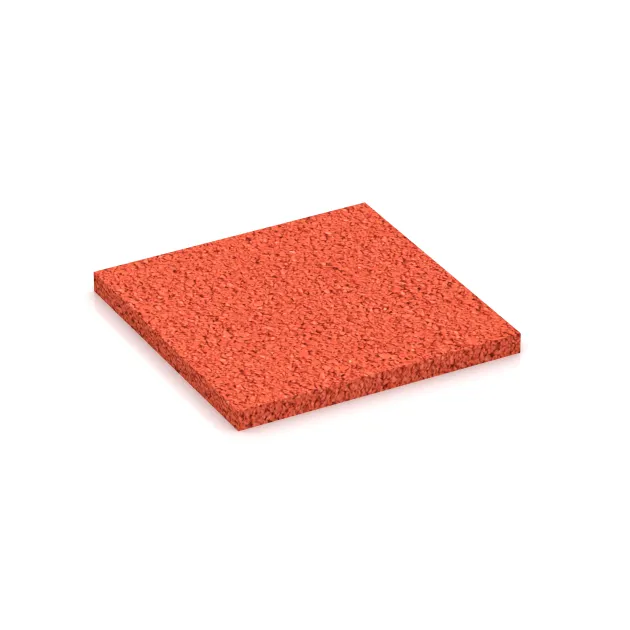 Colour sample von WARCO im Farbdesign Bright Red-Orange mit den Abmessungen ca. 100 x 100 x 7 mm. Produktfoto von Artikel 4339 in der Aufsicht von schräg vorne.