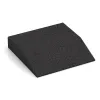 Edge tile (one chamfered side) von WARCO im Farbdesign Black mit den Abmessungen 500 x 500 x 100 mm. Produktfoto von Artikel 3837 in der Aufsicht von schräg vorne.