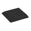 Corner tile (two chamfered sides) von WARCO im Farbdesign Anthracite mit den Abmessungen 500 x 500 x 40 mm. Produktfoto von Artikel 0473 in der Aufsicht von schräg vorne.