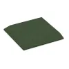 Corner tile (two chamfered sides) von WARCO im Farbdesign Grass Green mit den Abmessungen 500 x 500 x 40 mm. Produktfoto von Artikel 0471 in der Aufsicht von schräg vorne.