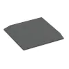 Corner tile (two chamfered sides) von WARCO im Farbdesign Slate grey mit den Abmessungen 500 x 500 x 40 mm. Produktfoto von Artikel 0472 in der Aufsicht von schräg vorne.