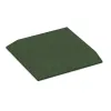 Corner tile (two chamfered sides) von WARCO im Farbdesign Grass Green mit den Abmessungen 500 x 500 x 45 mm. Produktfoto von Artikel 0477 in der Aufsicht von schräg vorne.