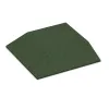 Corner tile (two chamfered sides) von WARCO im Farbdesign Grass Green mit den Abmessungen 500 x 500 x 80 mm. Produktfoto von Artikel 0495 in der Aufsicht von schräg vorne.