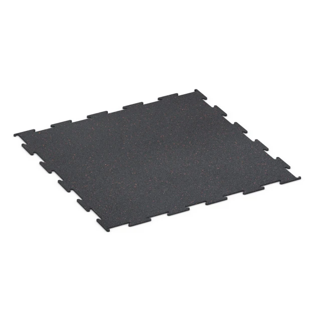 Gym Flooring Compact von WARCO im Farbdesign Lightly speckled red mit den Abmessungen 100 x 100 x 0,8 cm | 1,00 m². Produktfoto von Artikel 6450 in der Aufsicht von schräg vorne.