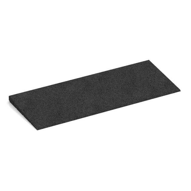 Threshold ramp 75 cm von WARCO im Farbdesign Anthracite mit den Abmessungen 75 x 30 cm | 8 < 30 mm. Produktfoto von Artikel 2348 in der Aufsicht von schräg vorne.