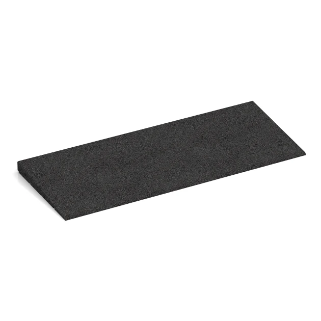 Threshold ramp 75 cm von WARCO im Farbdesign Anthracite mit den Abmessungen 75 x 30 cm | 8 < 35 mm. Produktfoto von Artikel 2388 in der Aufsicht von schräg vorne.