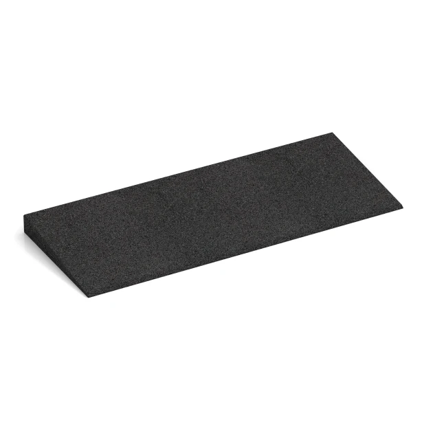 Threshold ramp 75 cm von WARCO im Farbdesign Anthracite mit den Abmessungen 75 x 30 cm | 8 < 45 mm. Produktfoto von Artikel 2468 in der Aufsicht von schräg vorne.