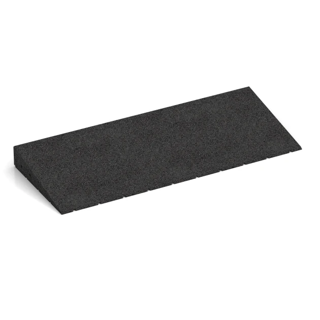 Transition ramp 75 cm von WARCO im Farbdesign Anthracite mit den Abmessungen 75 x 30 cm | 8 < 65 mm. Produktfoto von Artikel 2548 in der Aufsicht von schräg vorne.