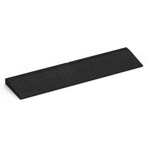 Threshold Ramp von WARCO im Farbdesign Anthracite mit den Abmessungen 100 × 25 cm | 1 < 5 cm. Produktfoto von Artikel 6598 in der Aufsicht von schräg vorne.