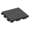 Pool Decking Tile Classic von WARCO im Farbdesign Dark Grey Granite mit den Abmessungen 500 x 500 x 40 mm. Produktfoto von Artikel 1339 in der Aufsicht von schräg vorne.